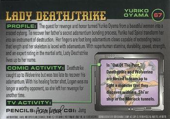 1995 Ultra X-Men Chromium #67 Lady Deathstrike Back