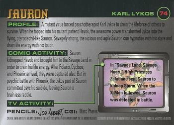 1995 Ultra X-Men Chromium #74 Sauron Back