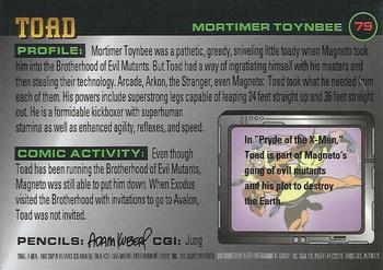 1995 Ultra X-Men Chromium #79 Toad Back