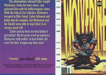 1995 Ultra X-Men Chromium #88 Broken Claws Back