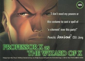 1995 Ultra X-Men Chromium #95 Professor X Back