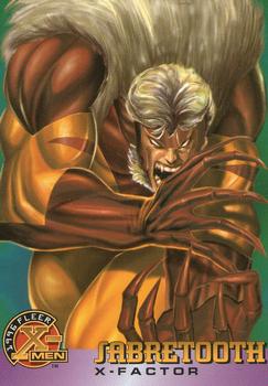 1996 Fleer X-Men #18 Sabretooth Front