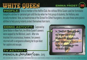 1996 Fleer X-Men #38 White Queen Back