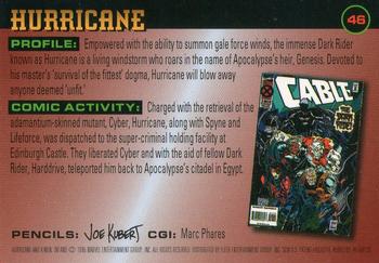 1996 Fleer X-Men #46 Hurricane Back