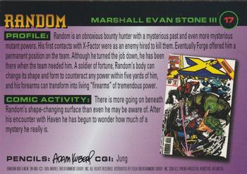 1996 Fleer X-Men #17 Random Back