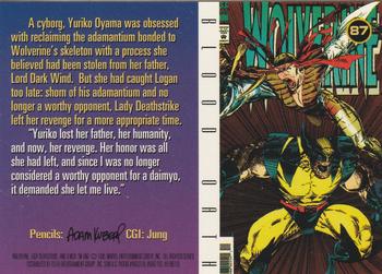 1996 Fleer X-Men #87 Blood Oath Back