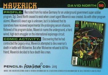 1996 Fleer X-Men #56 Maverick Back