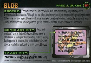 1996 Fleer X-Men #61 Blob Back