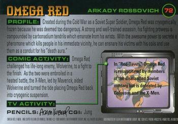 1996 Fleer X-Men #72 Omega Red Back