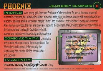 1996 Fleer X-Men #8 Phoenix Back