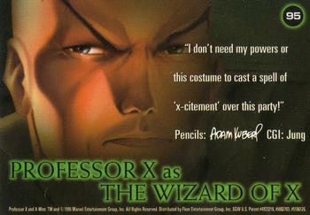 1996 Fleer X-Men #95 Professor X Back