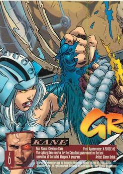 1996 Ultra X-Men Wolverine #6 Kane Back