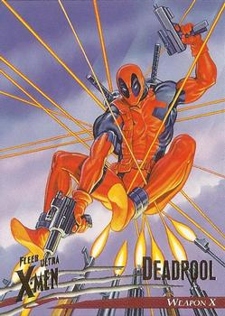 1996 Ultra X-Men Wolverine #7 Deadpool Front