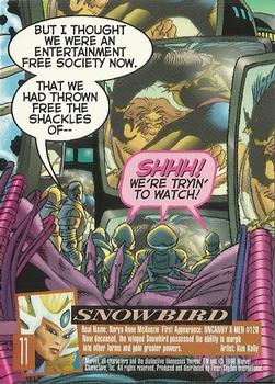 1996 Ultra X-Men Wolverine #11 Snowbird Back