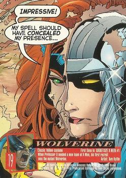 1996 Ultra X-Men Wolverine #19 Wolverine Back