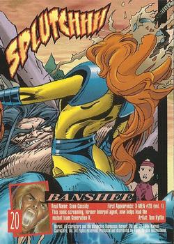 1996 Ultra X-Men Wolverine #20 Banshee Back