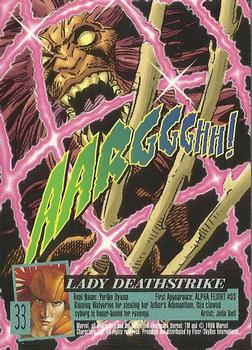 1996 Ultra X-Men Wolverine #33 Lady Deathstrike Back