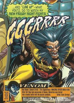 1996 Ultra X-Men Wolverine #38 Venom Back