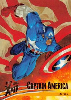 1996 Ultra X-Men Wolverine #39 Captain America Front
