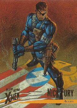 1996 Ultra X-Men Wolverine #40 Nick Fury Front