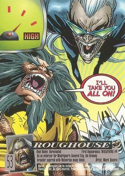 1996 Ultra X-Men Wolverine #53 Roughouse Back