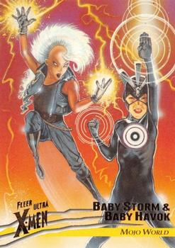 1996 Ultra X-Men Wolverine #61 Baby Storm  & Baby Havok Front