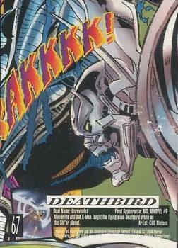 1996 Ultra X-Men Wolverine #67 Deathbird Back
