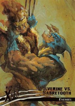 1996 Ultra X-Men Wolverine #68 Wolverine vs. Sabretooth Front