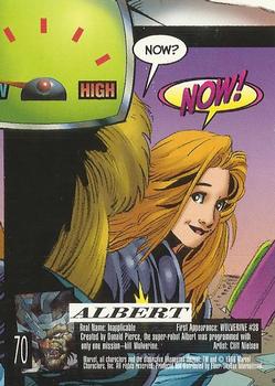 1996 Ultra X-Men Wolverine #70 Albert Back