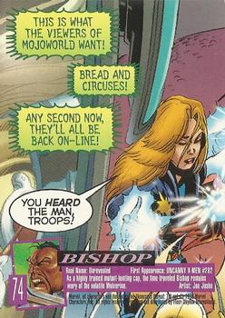 1996 Ultra X-Men Wolverine #74 Bishop Back