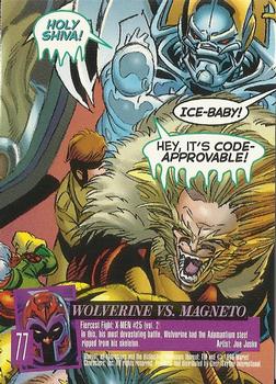 1996 Ultra X-Men Wolverine #77 Wolverine vs. Magneto Back
