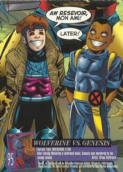 1996 Ultra X-Men Wolverine #95 Wolverine vs. Genesis Back