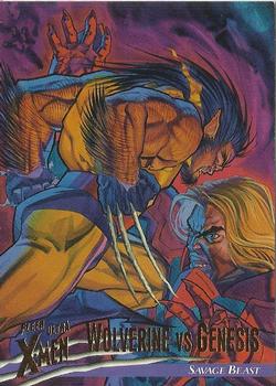 1996 Ultra X-Men Wolverine #95 Wolverine vs. Genesis Front