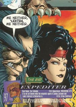 1996 Ultra X-Men Wolverine #97 Expediter Back