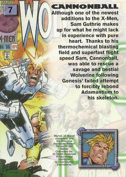 1997 Fleer/SkyBox X-Men '97 Timelines #7 Cannonball Back
