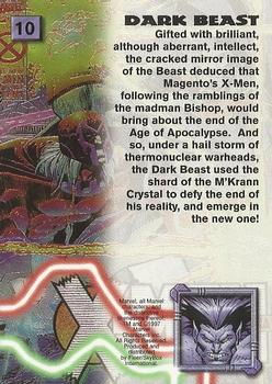1997 Fleer/SkyBox X-Men '97 Timelines #10 Dark Beast Back