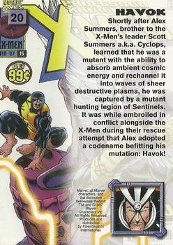 1997 Fleer/SkyBox X-Men '97 Timelines #20 Havok Back
