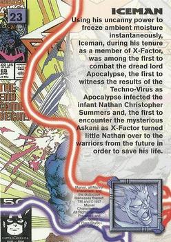 1997 Fleer/SkyBox X-Men '97 Timelines #23 Iceman Back