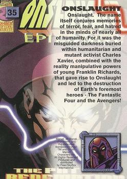 1997 Fleer/SkyBox X-Men '97 Timelines #35 Onslaught Back