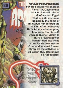 1997 Fleer/SkyBox X-Men '97 Timelines #36 Ozymandius Back