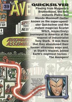 1997 Fleer/SkyBox X-Men '97 Timelines #39 Quicksilver Back