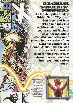 1997 Fleer/SkyBox X-Men '97 Timelines #40 Rachael Summers Back