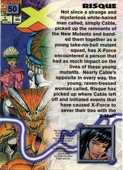 1997 Fleer/SkyBox X-Men '97 Timelines #50 Risque Back