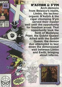 1997 Fleer/SkyBox X-Men '97 Timelines #62 N'Astirh & S'ym Back
