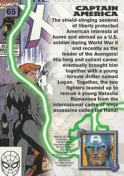 1997 Fleer/SkyBox X-Men '97 Timelines #65 Captain America Back