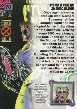 1997 Fleer/SkyBox X-Men '97 Timelines #70 Mother Askani Back