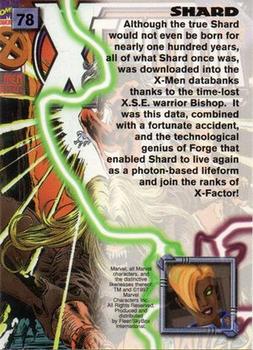 1997 Fleer/SkyBox X-Men '97 Timelines #78 Shard Back