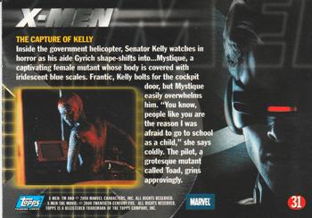 2000 Topps X-Men The Movie #31 The Capture of Kelly Back