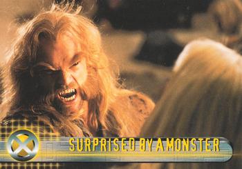 2000 Topps X-Men The Movie #42 Surprised by a Monster Front