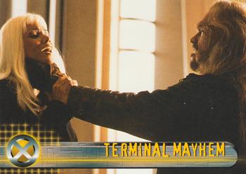 2000 Topps X-Men The Movie #43 Terminal Mayhem Front
